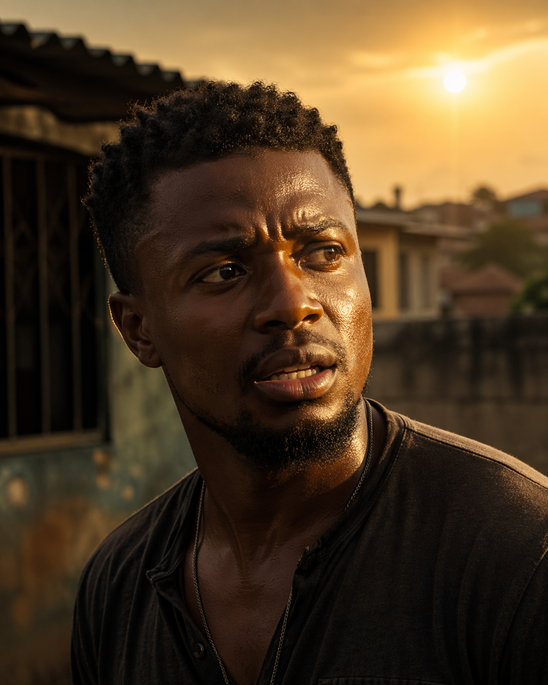 Portrait at golden hour